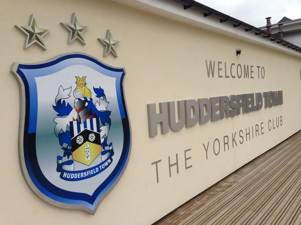 Stadium-Branding-Huddersfield-Town-Welcome-Sign